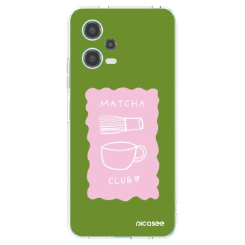Picasee silikonowe przeźroczyste etui na Xiaomi Redmi Note 12 5G - Matcha club
