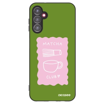 Picasee silikonowe czarne etui na Samsung Galaxy A14 5G A146P - Matcha club