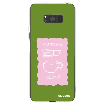 Picasee silikonowe przeźroczyste etui na Samsung Galaxy S8 G950F - Matcha club
