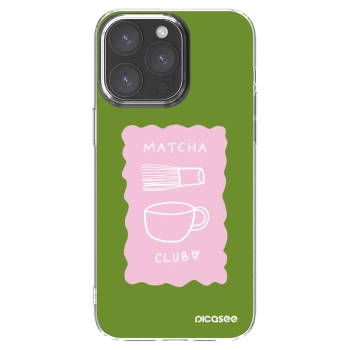 Picasee silikonowe przeźroczyste etui na Apple iPhone 15 Pro Max - Matcha club