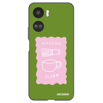 Picasee silikonowe czarne etui na Honor 90 Lite 5G - Matcha club