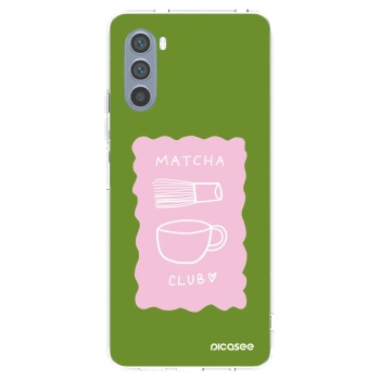 Picasee silikonowe przeźroczyste etui na Motorola Moto G62 - Matcha club