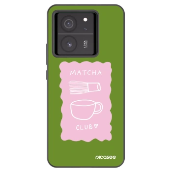 Picasee silikonowe czarne etui na Xiaomi 13T - Matcha club