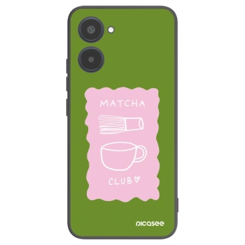 Picasee silikonowe czarne etui na Realme 10 4G - Matcha club