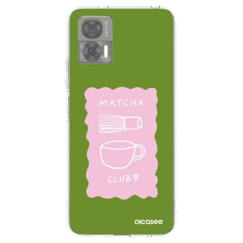 Picasee silikonowe przeźroczyste etui na Motorola Edge 30 Neo - Matcha club