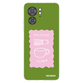Picasee silikonowe przeźroczyste etui na Motorola Edge 40 - Matcha club