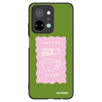 Picasee silikonowe czarne etui na Honor X7a - Matcha club