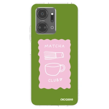 Picasee silikonowe przeźroczyste etui na Honor X7a - Matcha club