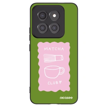 Picasee silikonowe czarne etui na Xiaomi 14 Pro - Matcha club