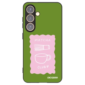 Picasee silikonowe czarne etui na Samsung Galaxy S24 S921B 5G - Matcha club