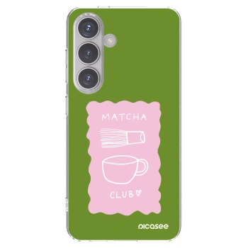Picasee silikonowe przeźroczyste etui na Samsung Galaxy S24 S921B 5G - Matcha club