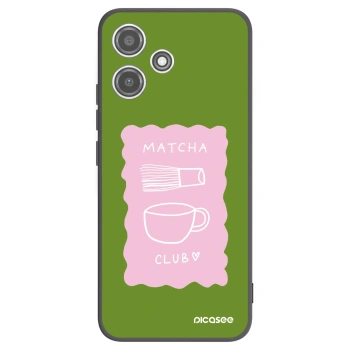 Picasee silikonowe czarne etui na Xiaomi Redmi 12 5G - Matcha club
