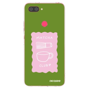 Picasee silikonowe przeźroczyste etui na Xiaomi Mi 8 Lite - Matcha club