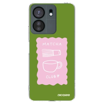 Picasee silikonowe przeźroczyste etui na Xiaomi Redmi 13C 4G - Matcha club