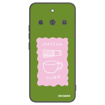 Picasee silikonowe czarne etui na Realme 11 Pro+ - Matcha club