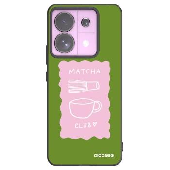 Picasee silikonowe czarne etui na Xiaomi Redmi Note 13 Pro 5G - Matcha club