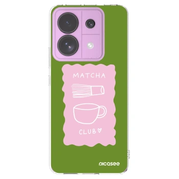 Picasee silikonowe przeźroczyste etui na Xiaomi Redmi Note 13 Pro 5G - Matcha club