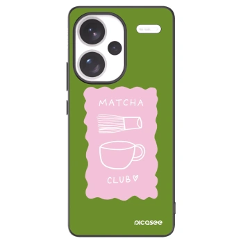 Picasee silikonowe czarne etui na Xiaomi Redmi Note 13 Pro+ 5G - Matcha club