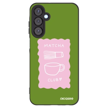 Picasee silikonowe czarne etui na Samsung Galaxy A25 A256B 5G - Matcha club