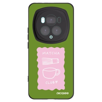 Picasee silikonowe czarne etui na Honor Magic6 Pro - Matcha club