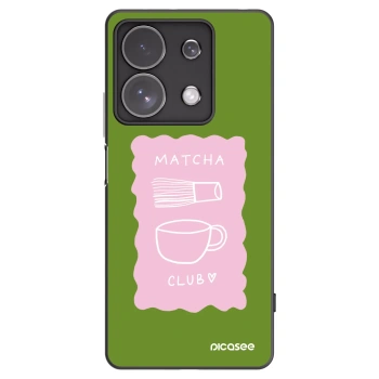 Picasee silikonowe czarne etui na Xiaomi Redmi Note 13 Pro 4G - Matcha club