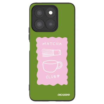 Picasee silikonowe czarne etui na Honor X8b - Matcha club