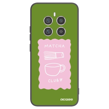 Picasee silikonowe czarne etui na Realme 12 Pro 5G - Matcha club