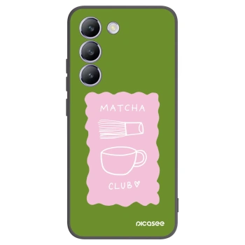 Picasee silikonowe czarne etui na Vivo V40 SE 5G - Matcha club