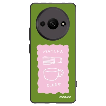 Picasee silikonowe czarne etui na Xiaomi Redmi A3 - Matcha club