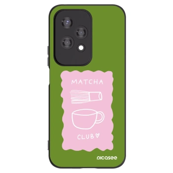 Picasee silikonowe czarne etui na Honor 200 Lite - Matcha club