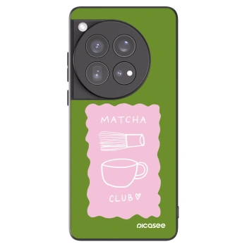 Picasee silikonowe czarne etui na OnePlus 12 5G - Matcha club