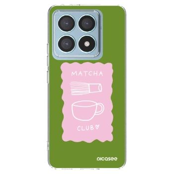 Picasee silikonowe przeźroczyste etui na Xiaomi 14T Pro - Matcha club