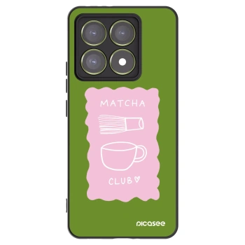 Picasee silikonowe czarne etui na Xiaomi 14T - Matcha club