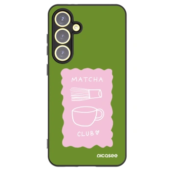 Picasee silikonowe czarne etui na Samsung Galaxy S24 FE S721B - Matcha club