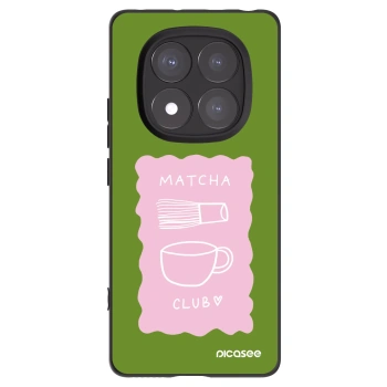Picasee silikonowe czarne etui na Xiaomi Redmi Note 14 Pro+ 5G - Matcha club