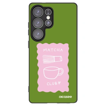 Picasee silikonowe czarne etui na Samsung Galaxy S25 Ultra 5G - Matcha club