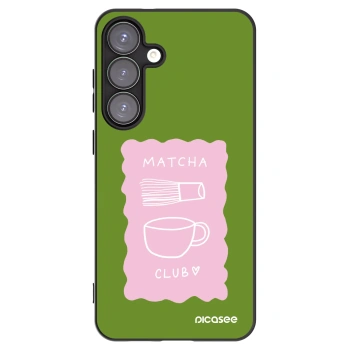 Picasee silikonowe czarne etui na Samsung Galaxy S25+ 5G - Matcha club