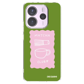 Picasee silikonowe przeźroczyste etui na Xiaomi Redmi Note 14 4G - Matcha club