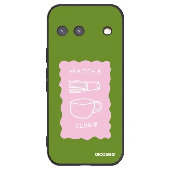 Picasee silikonowe czarne etui na Google Pixel 9 - Matcha club