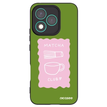 Picasee silikonowe czarne etui na Honor 400 Lite 5G - Matcha club