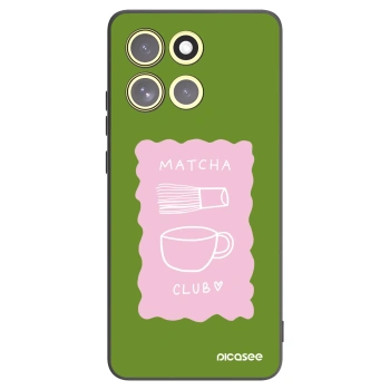 Picasee silikonowe czarne etui na Motorola Moto G86 5G - Matcha club