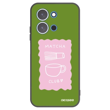 Picasee silikonowe czarne etui na Xiaomi Redmi 15C 4G - Matcha club