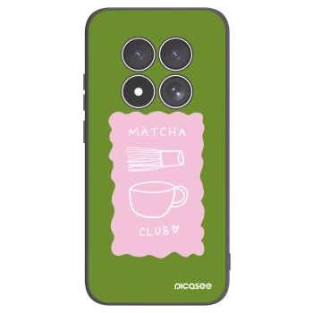 Picasee silikonowe czarne etui na Xiaomi Redmi Note 15 Pro 4G - Matcha club