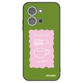 Picasee silikonowe czarne etui na Xiaomi Redmi 15C 5G - Matcha club