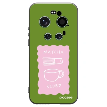 Picasee silikonowe czarne etui na Xiaomi 17 Ultra - Matcha club