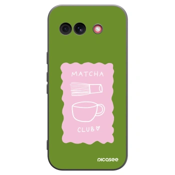 Picasee silikonowe czarne etui na Google Pixel 10a - Matcha club