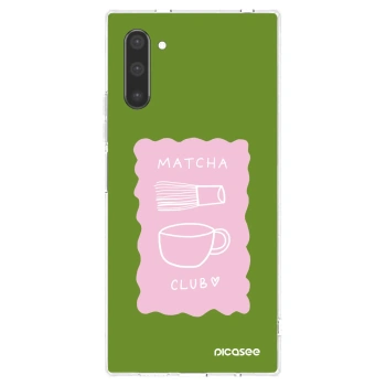 Picasee silikonowe przeźroczyste etui na Samsung Galaxy Note 10 N970F - Matcha club
