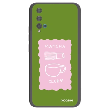 Picasee silikonowe czarne etui na Huawei Nova 5T - Matcha club