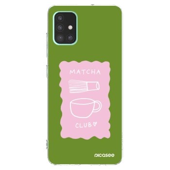 Picasee silikonowe przeźroczyste etui na Samsung Galaxy A51 A515F - Matcha club