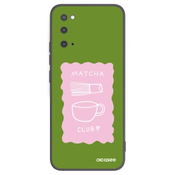 Picasee silikonowe czarne etui na Samsung Galaxy S20 G980F - Matcha club